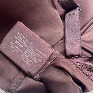 Soma Enbliss Luxe‎ Wireless Lace J Hook Bra Size 38DD/E